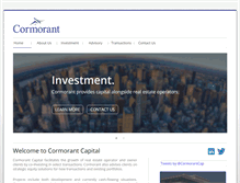 Tablet Screenshot of cormorant-capital.com